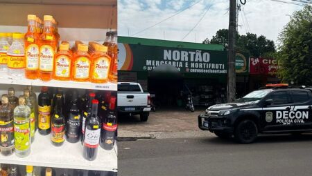 Polícia encontra bebidas falsificadas em conveniência do Coophavila II