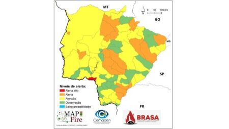 MS declara situação de emergência em municípios afetados por incêndios florestais