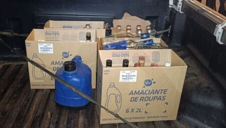 Polícia e Vigilância Sanitária apreendem bebidas ilegais durante operação em Ribas