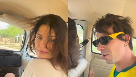 JD1TV: Di Ferrero e Isabeli Fontana fazem passeio de fusca por Campo Grande