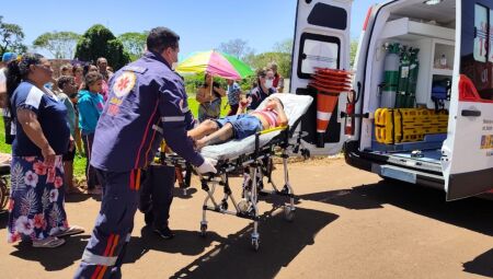 Jovem foi levado pelo Samu ao Hospital da Vida