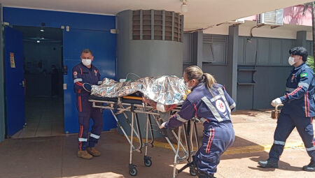 Vítima segue internada no Hospital da Vida