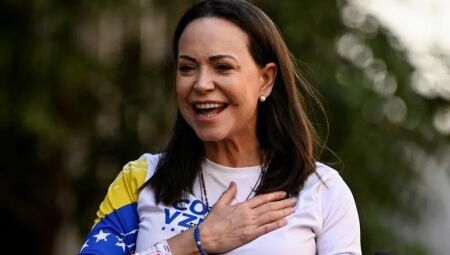 Líder da oposição venezuelana, Maria Corina Machado 