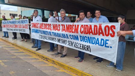 Profissionais da medicina em protesto - 