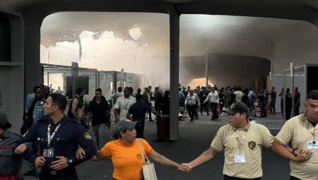 Bombeiros e agentes isolam área da Blue Zone