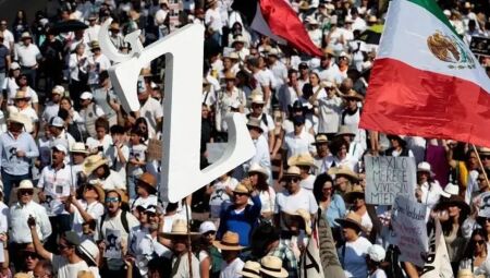 Protestos organizados por jovens em cidades mexicanas