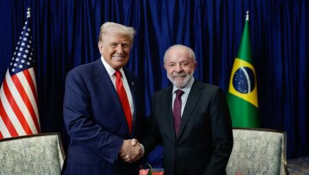 Lula e Trump em encontro recente