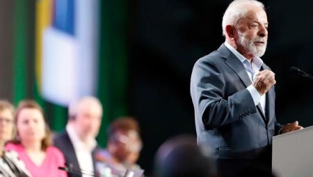 Lula durante o discurso na COP30