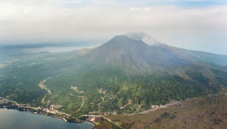 Vulcão Sakurajima em Kagoshima