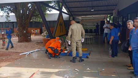 Homem fica ferido após cair de telhado em Campo Grande