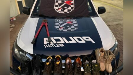 Materiais apreendidos - 