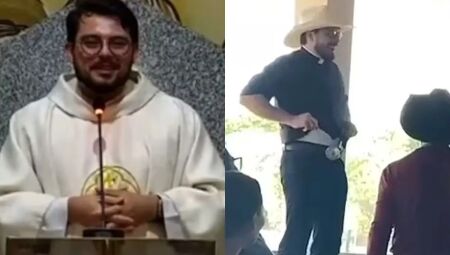 VÍDEO: 'Zorba' ungida? Padre leiloa cueca por R$ 3 mil em evento religioso