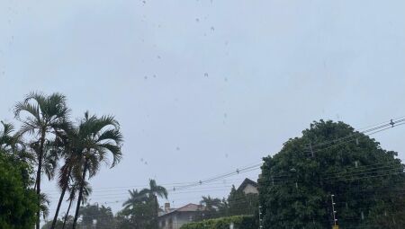 Tempo nublado e muita chuva em Campo Grande