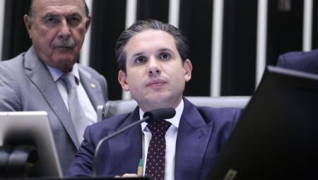 O presidente da Câmara, Hugo Motta  