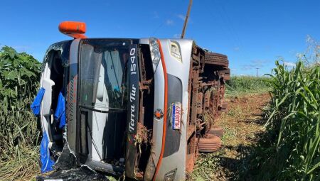 O acidente aconteceu na manh&atilde; de hoje