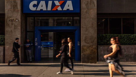 Ag&ecirc;ncia da Caixa Econ&ocirc;mica Federal na avenida Paulista
