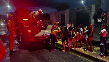 Entrega de brinquedos