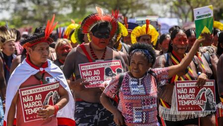 Indígenas seguem acompanhando o julgamento que se arrasta durante o ano