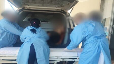 Indivíduo foi socorrido e levado para o hospital