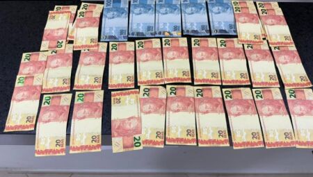 As notas apreendidas serão encaminhadas para perícia.