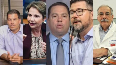 Renan Contar, Tereza Cristina, Rodolfo Nogueira, Marcos Pollon, Luiz Ovando