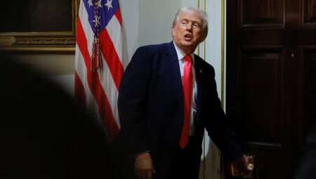 O presidente dos Estados Unidos, Donald Trump, na Casa Branca