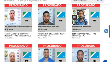 MS tem oito foragidos inclu&iacute;dos na nova "lista vermelha" criada pelo Minist&eacute;rio da Justi&ccedil;a