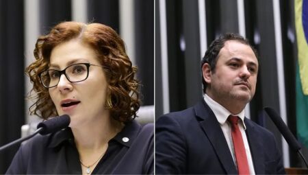 Carla Zambelli e Glauber Braga