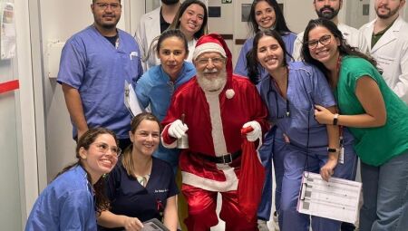 Ary Correa Barbosa fez sua estreia como o 'Bom Velhinho'