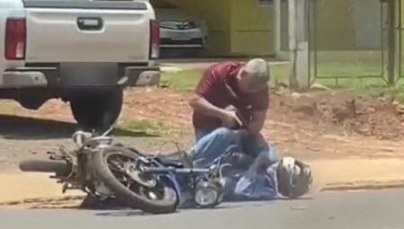 V&Iacute;DEO: Ladr&atilde;o &eacute; preso em flagrante por policial a paisana ap&oacute;s assaltar mercado em Mundo Novo