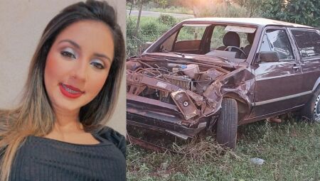 Beatriz foi ejatada para fora do carro