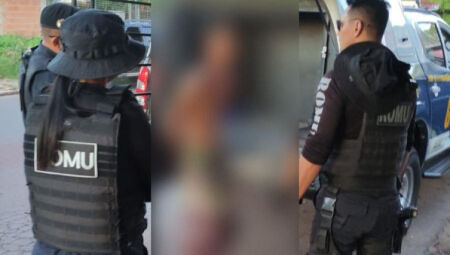 O suspeito foi preso em flagrante