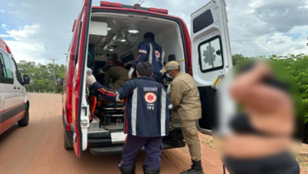 V&iacute;tima foi socorrida pelo Samu e Bombeiros