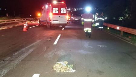 O acidente aconteceu na noite de ontem