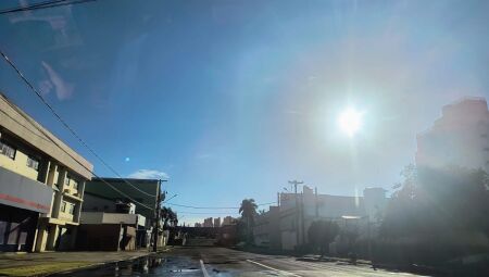 Sol brilhou logo pela manh&atilde; em Campo Grande