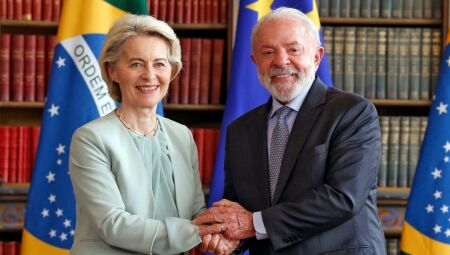 Lula e Ursula em encontro no Rio de Janeiro