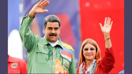 Maduro e a esposa