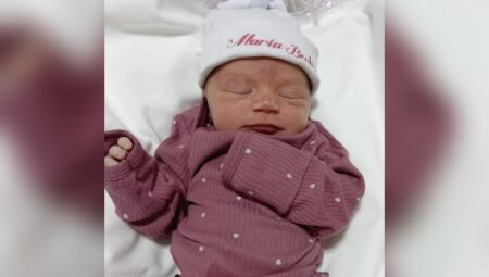 Maria Beatriz foi a primeira beb&ecirc; a nascer