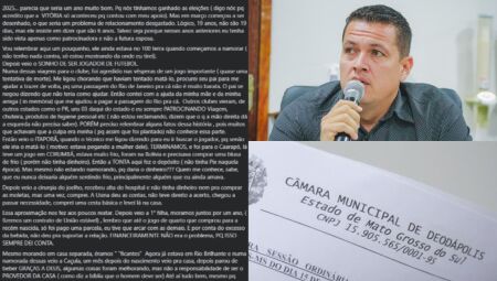 Desabafo feito em rede social - 