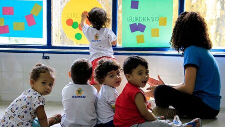 S&atilde;o professores da educa&ccedil;&atilde;o infantil aqueles que exer&ccedil;am doc&ecirc;ncia e tenham sido aprovados em concurso p&uacute;blico