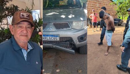 Idoso foi morto pelo indiv&iacute;duo e teve a caminhonete roubada