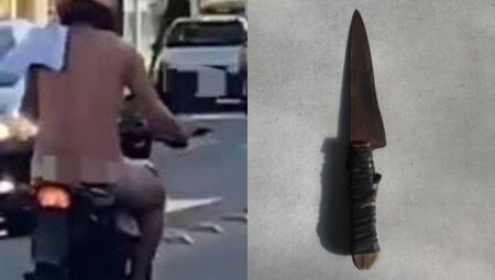 Flagrado pela cidade nu - Foto: Redes Sociais