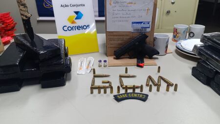 Itens apreendidos nas encomendas