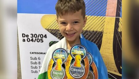 Vitor Gabriel &eacute; bicampe&atilde;o brasileiro sub-8