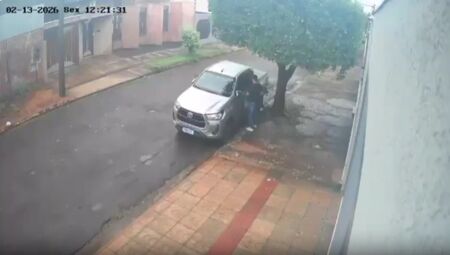 Hilux levada pelo suspeito