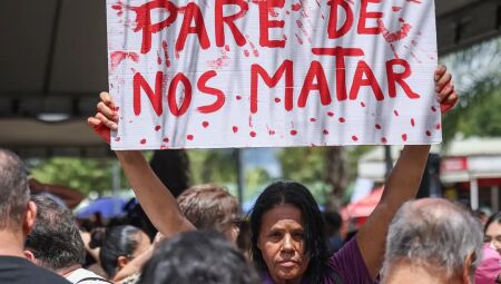 Protesto contra feminic&iacute;dio