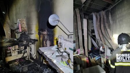 Inc&ecirc;ndio deixou danos na estrutura do pr&eacute;dio