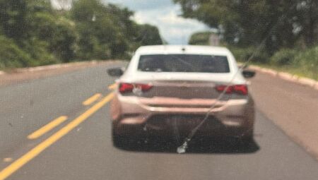 Um dos carros usados no transporte irregular