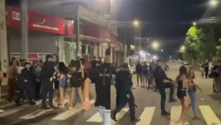 V&Iacute;DEO: Policial militar &eacute; investigado por chutar jovem durante Carnaval de Campo Grande