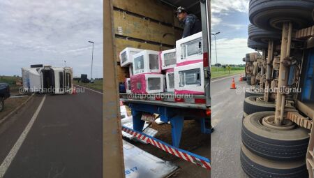 O acidente aconteceu na manh&atilde; de hoje